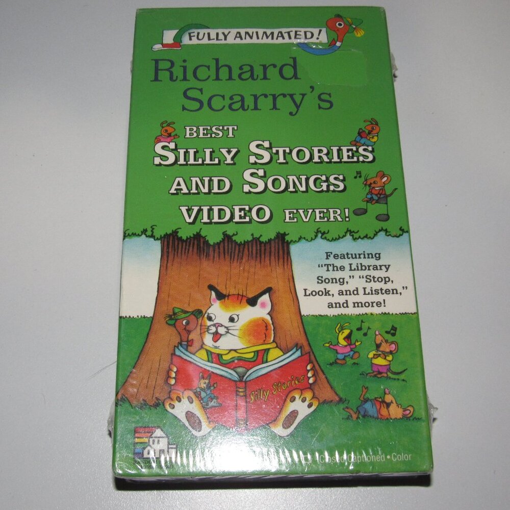Richard Scarry VHS Best Silly Stories and Songs Video Ever Random House Home Vid